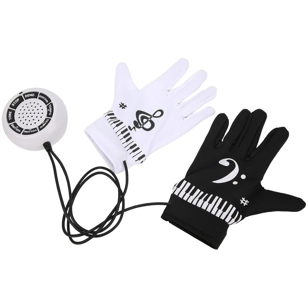 NIB - Electronic Piano Gloves w/Musical Fingertips Speaker - USB Charging